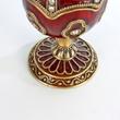 ANTIK ÉKKÖVES ÉKSZERTARTÓ - zenélő Faberge hasonmás