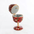 Red Faberge Egg musical treasury box