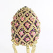 Rózsás Fabergé tojás - zenélő ékszertartó