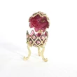 Faberge egg with roses - musical jewelry box