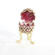 Rózsás Fabergé tojás - zenélő ékszertartó Rózsás Fabergé tojás - zenélő ékszertartó