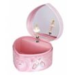 Pink heart ballerina musicbox-glow