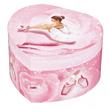 Pink szív balerina zenedobozsötétben világít Pink szív balerina zenedobozsötétben világít