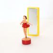 Dancing ballerina with mirror- magnetic toy