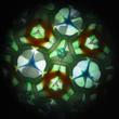 Kaleidoszkóp muránói üveggolyóval Kaleidoszkóp muránói üveggolyóval