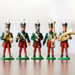 Ólomkatonák - katona zenekar - festett figurák