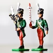 Ólomkatonák - katona zenekar - festett figurák Ólomkatonák - katona zenekar - festett figurák
