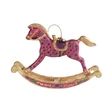 Ornamented Rocking horse hanging decoration