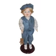Zenélő, táncoló porcelán fiúbaba 42cm- kék ruhában Zenélő, táncoló porcelán fiúbaba 42cm- kék ruhában