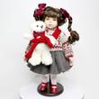 CSILLA - porcelánbaba fehér mackóval 36cm CSILLA - porcelánbaba fehér mackóval 36cm