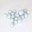Opal white marbles set 16+1 pcs