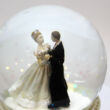 Marriage musical snow globe