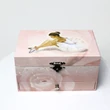 Pink music box with balerina glow in dark