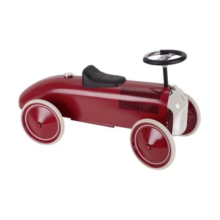 Ráülős retro meggypiros autó Ráülős retro meggypiros autó