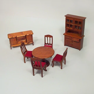 Étkezőgarnitúra  babaszoba kellék Étkezőgarnitúra  babaszoba kellék