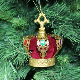 Császári Korona  Karácsonyfadísz  13,5 cm Császári Korona  Karácsonyfadísz  13,5 cm