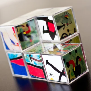 Miró  művészeti kockakirakó Miró  művészeti kockakirakó