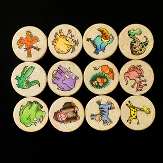 Vadállatok 12 darabos nyomdaszett