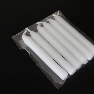 Gyertya karácsonyi forgóhoz  fehér 6 db Gyertya karácsonyi forgóhoz  fehér 6 db