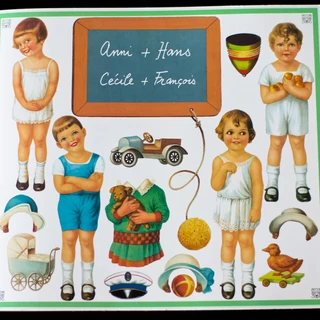 Öltöztető baba  kivágós füzet Öltöztető baba  kivágós füzet