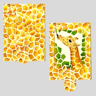 Zsiráf  Változó képeslap Zsiráf  Változó képeslap