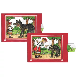 Piroska és a farkas  változó képeslap