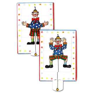 Bohóc Hampelmann  változó képeslap