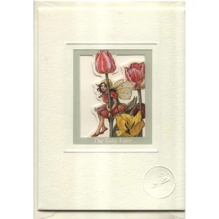 Tulipántündér  ablakos üdvözlőlap Tulipántündér  ablakos üdvözlőlap