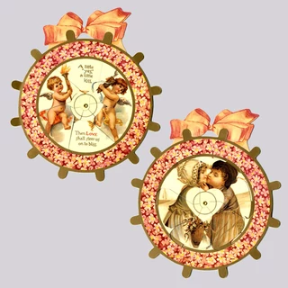 Cupido tüzes nyila    szerelmes képeslap