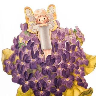 Ibolya tündér  változó üdvözlőlap Ibolya tündér  változó üdvözlőlap