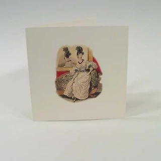 Négyzetes Nosztalgia képeslap  borítékkal