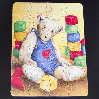 Maci építőkockákkal mini puzzle most akcióban Maci építőkockákkal mini puzzle most akcióban