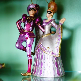 HARLEKIN Farsangi figura  függeszthető dekor HARLEKIN Farsangi figura  függeszthető dekor