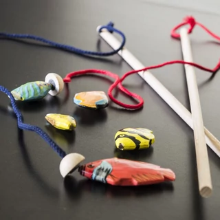 Horgászjáték fából   mágneses ügyességi játék Horgászjáték fából   mágneses ügyességi játék