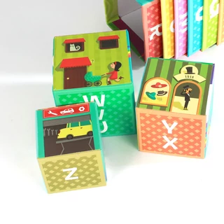 Betűs és számos kockaépítő kicsiknek