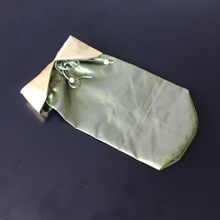 Zöld színű selyem zsák  Ajándéktasak dekor csomagoló Zöld színű selyem zsák  Ajándéktasak dekor csomagoló