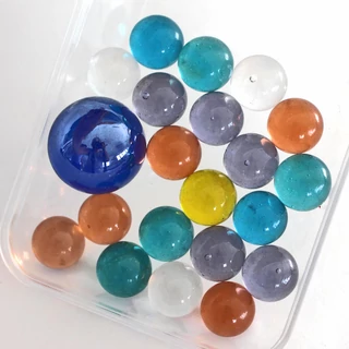 Színes kristály üveggolyó szett 14mm Színes kristály üveggolyó szett 14mm