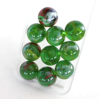 GYONGYHAZ ZOLD 25mm üveggolyó szett 10db GYONGYHAZ ZOLD 25mm üveggolyó szett 10db