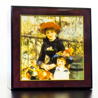 Renoir: Nővérek  lakkozott ékszerdoboz Renoir: Nővérek  lakkozott ékszerdoboz