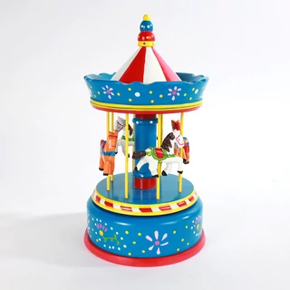 Zenélő Fa KÖRHINTA kék-piros 29cm Zenélő Fa KÖRHINTA kék-piros 29cm