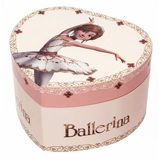 BALLERINA szív alakú zenedobozsötétben világít BALLERINA szív alakú zenedobozsötétben világít