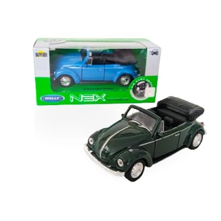 Volkswagen Beetle CABRIO - modell autó - kék és zöld színben Volkswagen Beetle CABRIO - modell autó - kék és zöld színben