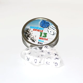 Betűs kocka szett fém dobozban 2-4 játékos számára