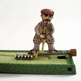 Golfjátékos  sportoló  hasonmás lemezjáték Golfjátékos  sportoló  hasonmás lemezjáték