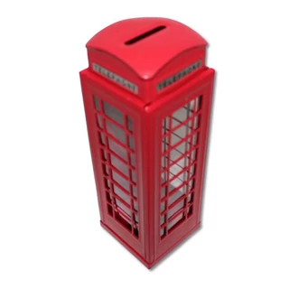 Londoni telefonfülke  persely lemezből Londoni telefonfülke  persely lemezből