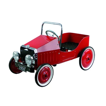 Oldtimer pedálos autó  piros színben
