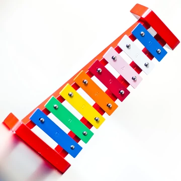 Színes játék xilofon  fém hangokkal
