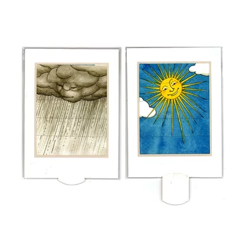 Weather changing card