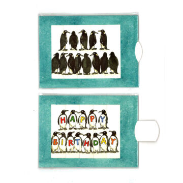 Pinguins changing card