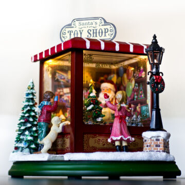 Toy shop Karácsonyi játékbolt  zenélő dísztárgy